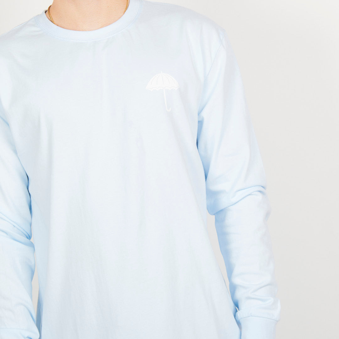 Helas Caps Co UMB LS Tee - Pastel Blue