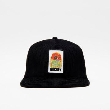 Hockey Skateboards Aria 5 Panel Cap - Black