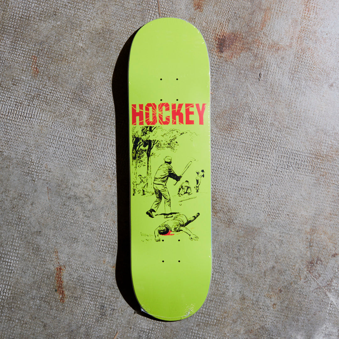 Hockey Skateboards - Baseball Deck (Yellow) Shape 2