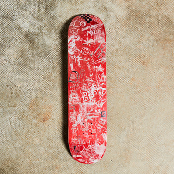 Hockey Skateboards Desk Carve Red Deck