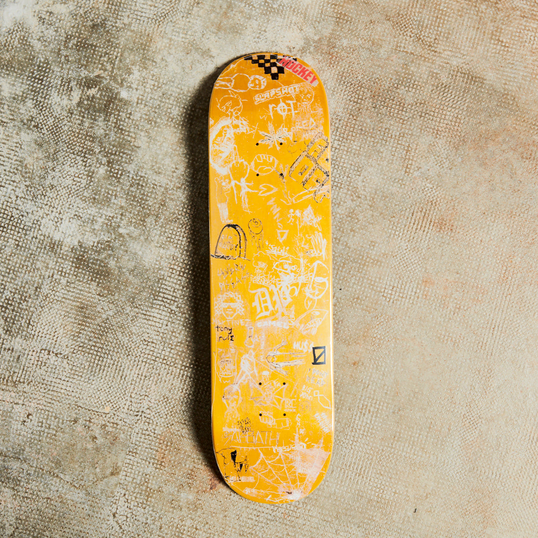 Hockey Skateboards Desk Carve Yellow Deck