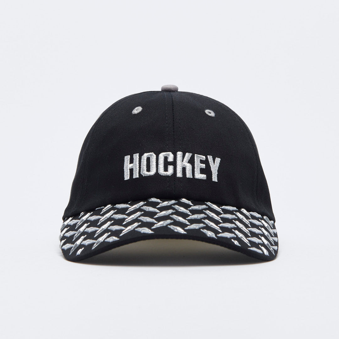 Hockey Skateboards - Diamond Plate Hat (Black/Chrome)