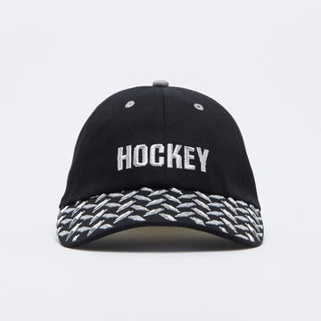 Hockey Skateboards - Diamond Plate Hat (Black/Chrome)