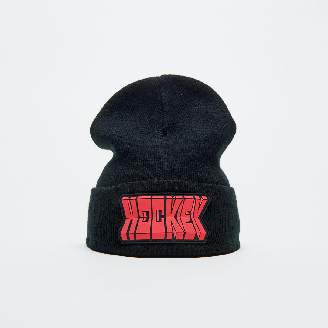 Hockey Skateboards Fold Beanie - Black