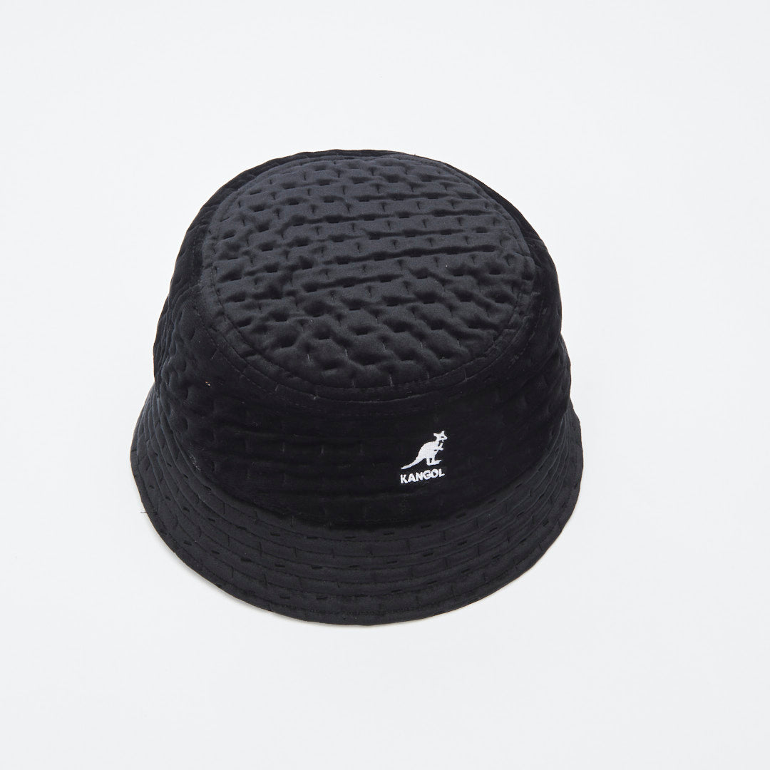 Kangol Dash Quilted Bin W/Earflaps - Black