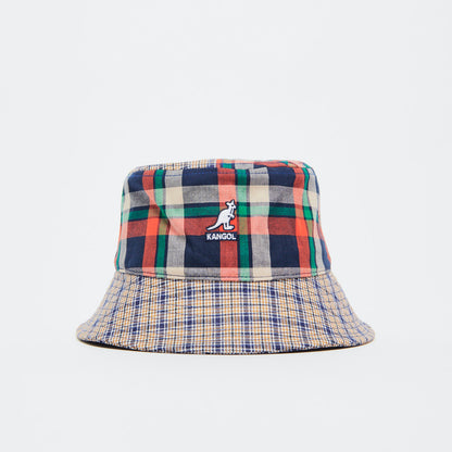 Kangol Plaid Mashup Bucket (Golden Palm)