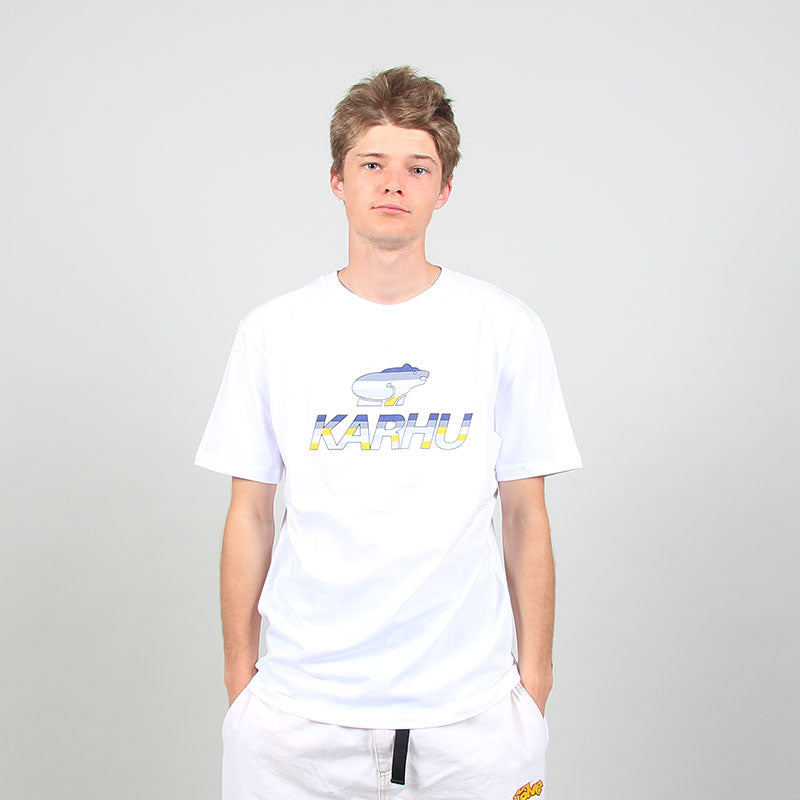 Karhu Basic Logo T-shirt White / Ultramarine