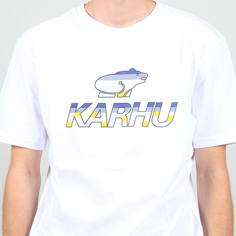 Karhu Basic Logo T-shirt White / Ultramarine