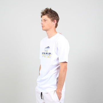 Karhu Basic Logo T-shirt White / Insign Blue