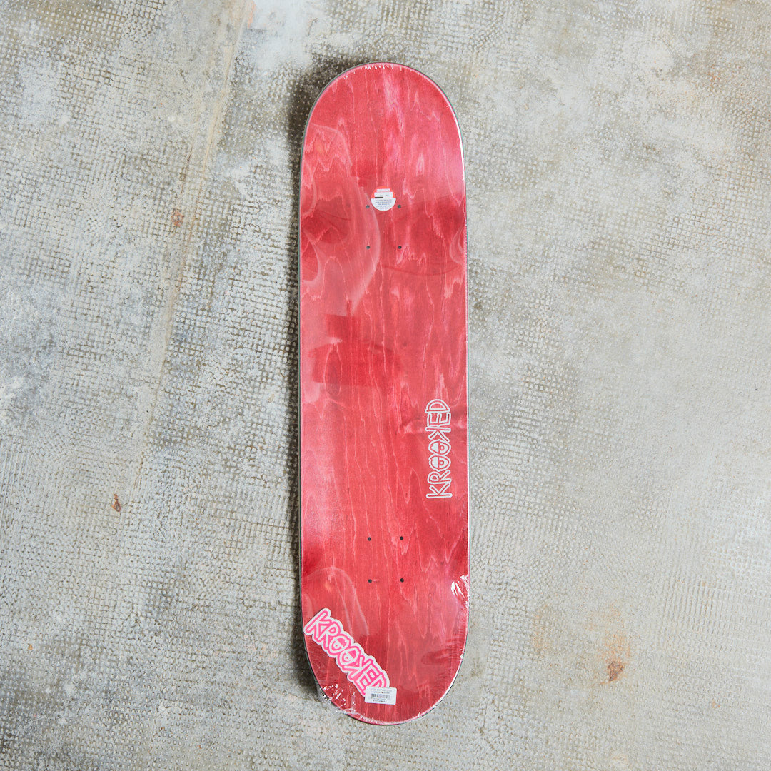 Krooked Skateboards - Gonz Kastle - Deck White