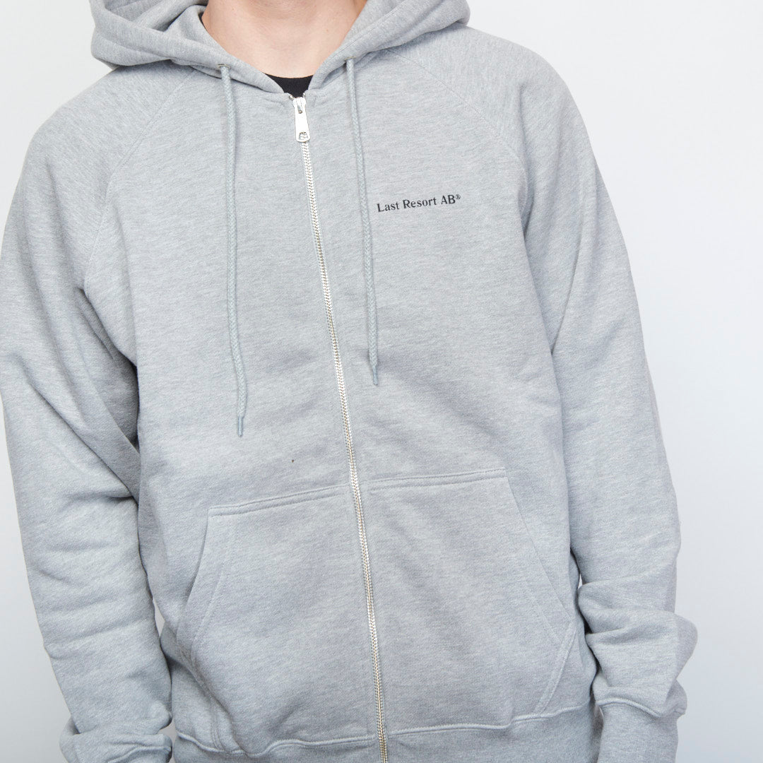 Last Resort AB - LRAB Atlas Monogram Zip-Hoodie (Heather Grey)