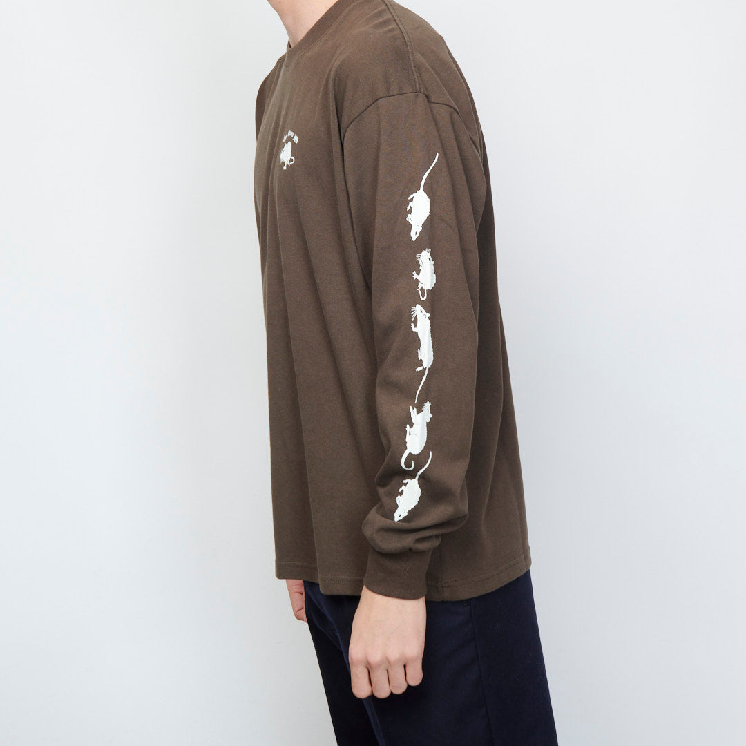 Last Resort AB - Rat Race LS Tee (Choc Brown)