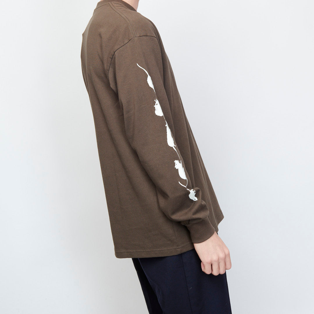 Last Resort AB - Rat Race LS Tee (Choc Brown)