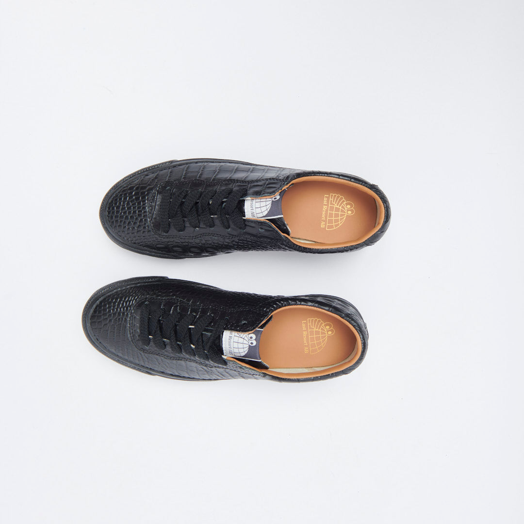 Last Resort AB - VM001 Croc Low (Black/Black)