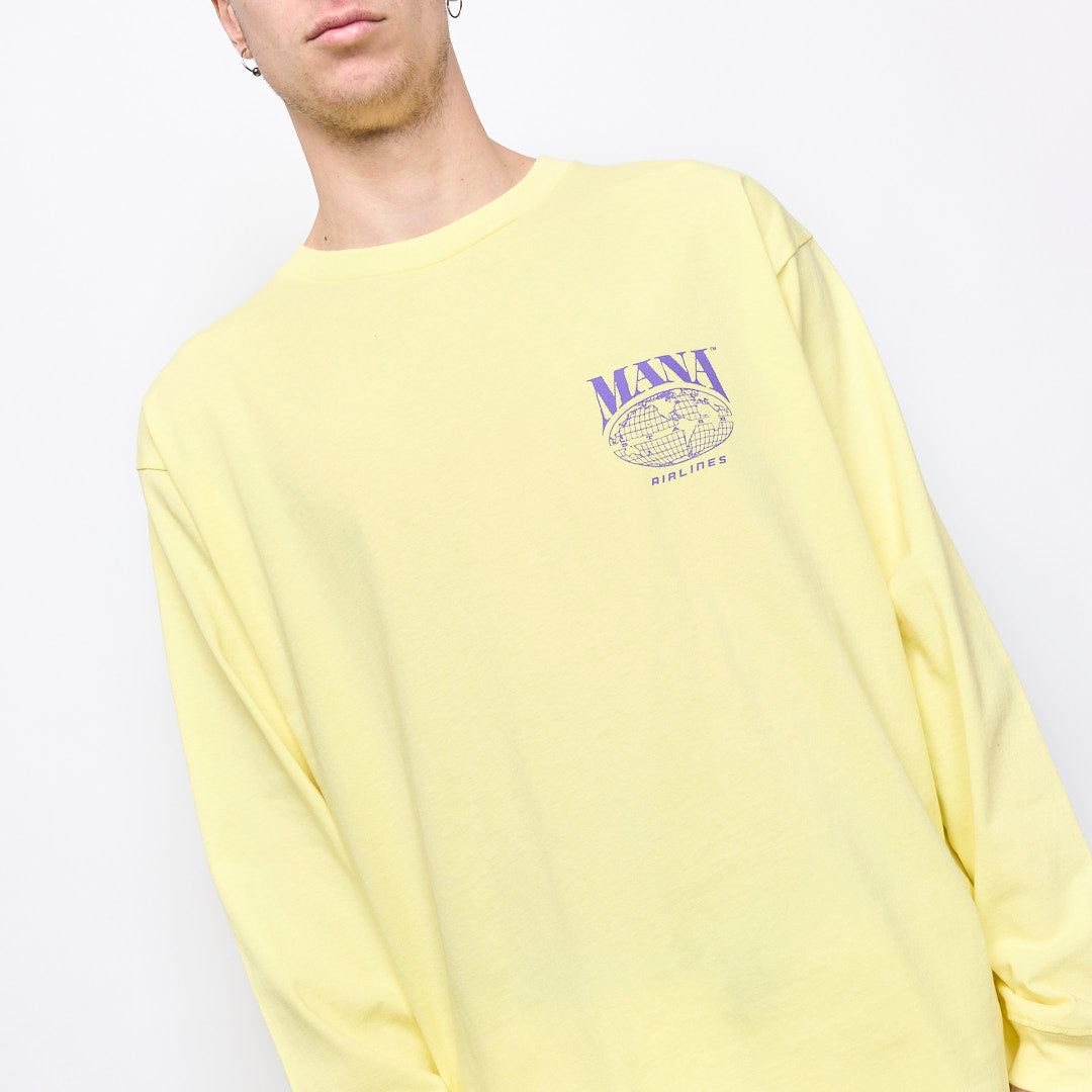 Manastash - Citee Airlines LS Tee (Lemon)