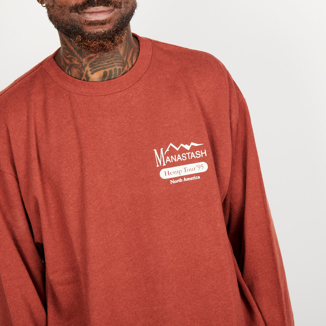 Manastash Hemp Tour L/S Tee - Brown