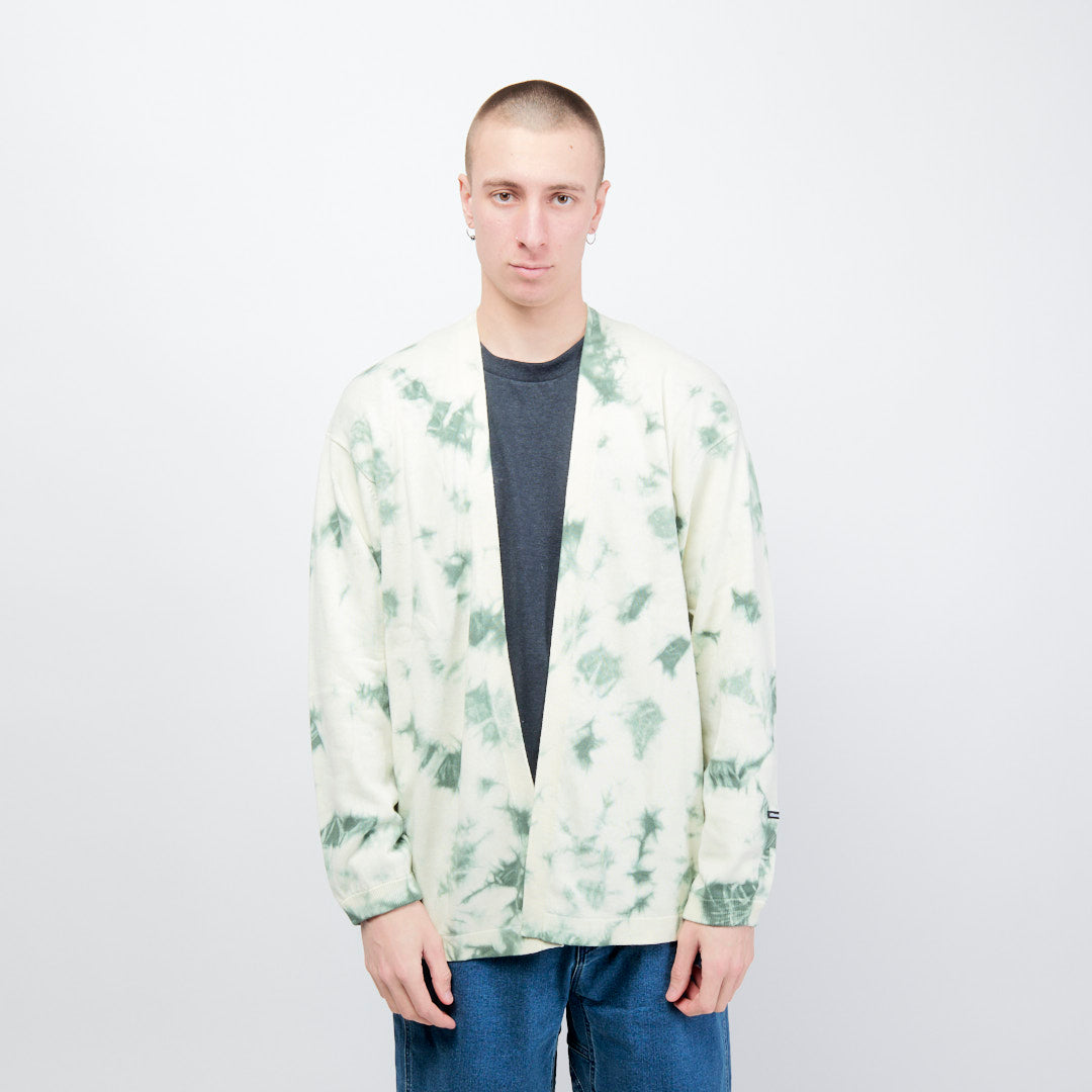 Manastash Tie Dye Haori Cardigan - White