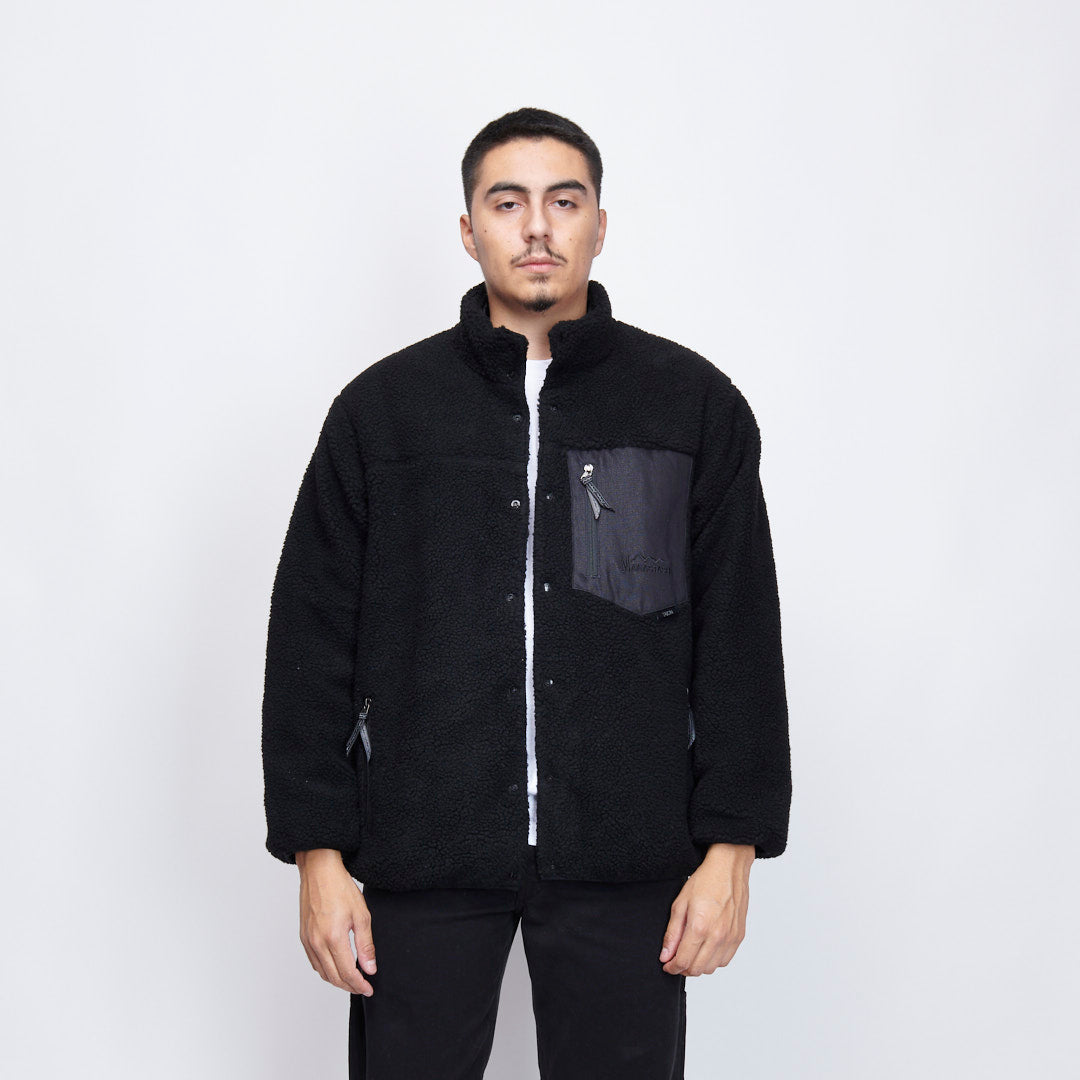 Manastash x Taion - Fleece Down Jacket (Black/Black)