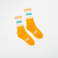 Milk Milson Socks Made in France - Orange/Green