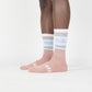 Milk Milson Socks Made in France - Rose Antico/Light Blue