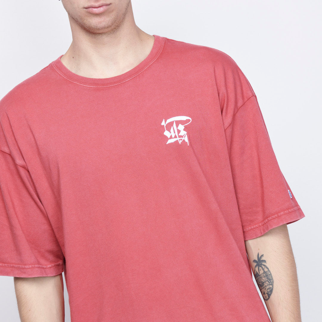 Milk x Shoof - Calligraphy Pigment Dyed Tee (Red)