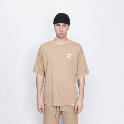 Milk x Shoof - Calligraphy Pigment Dyed Tee (Beige)