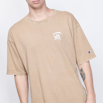 Milk x Shoof - Calligraphy Pigment Dyed Tee (Beige)