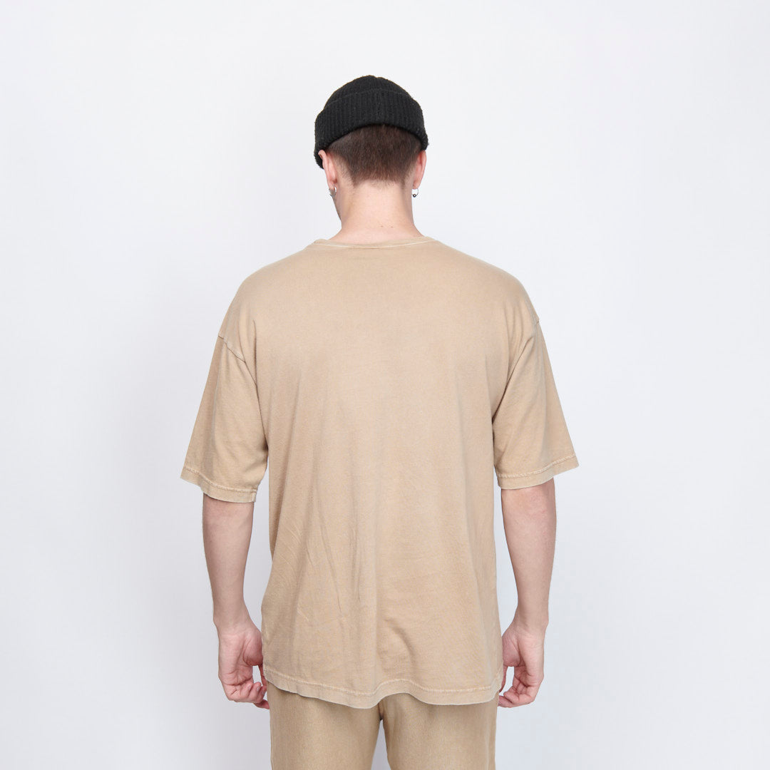 Milk x Shoof - Calligraphy Pigment Dyed Tee (Beige)