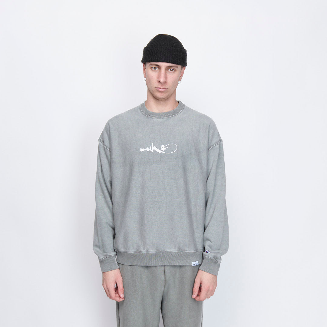 Milk x Shoof - Crewneck Sweatshirt Pigment dyed (Sage)