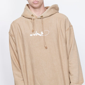 Milk x Shoof - Hooded Sweatshirt Pigment dyed (Beige)