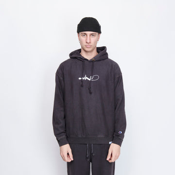 Milk x Shoof - Hooded Sweatshirt Pigment dyed (Black)