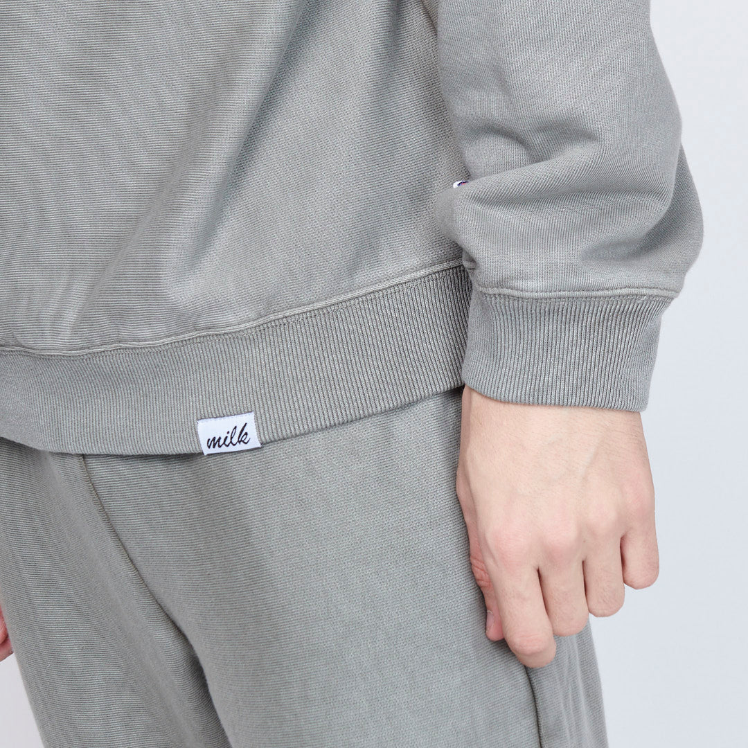 Milk x Shoof - Hooded Sweatshirt Pigment dyed (Sage)