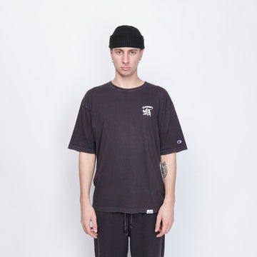 Milk x Shoof - Calligraphy Pigment Dyed Tee (Black)