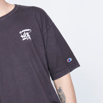 Milk x Shoof - Calligraphy Pigment Dyed Tee (Black)