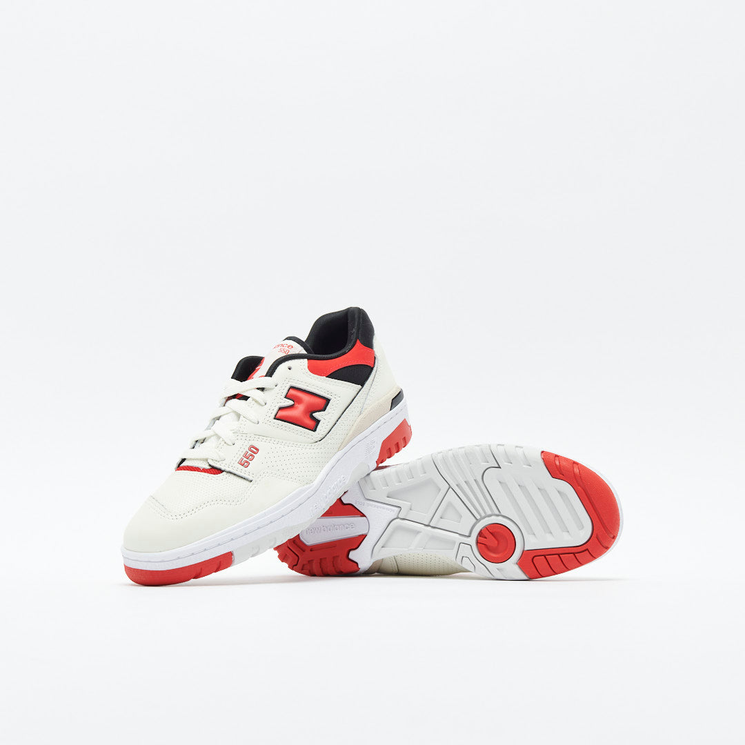 New Balance - BB 550 VTB Premium Leather (Sea Salt/True Red)