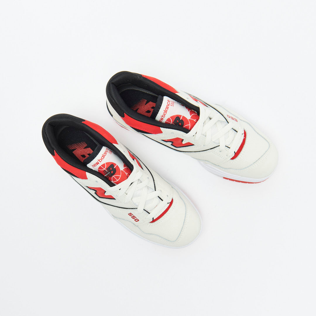 New Balance - BB 550 VTB Premium Leather (Sea Salt/True Red)