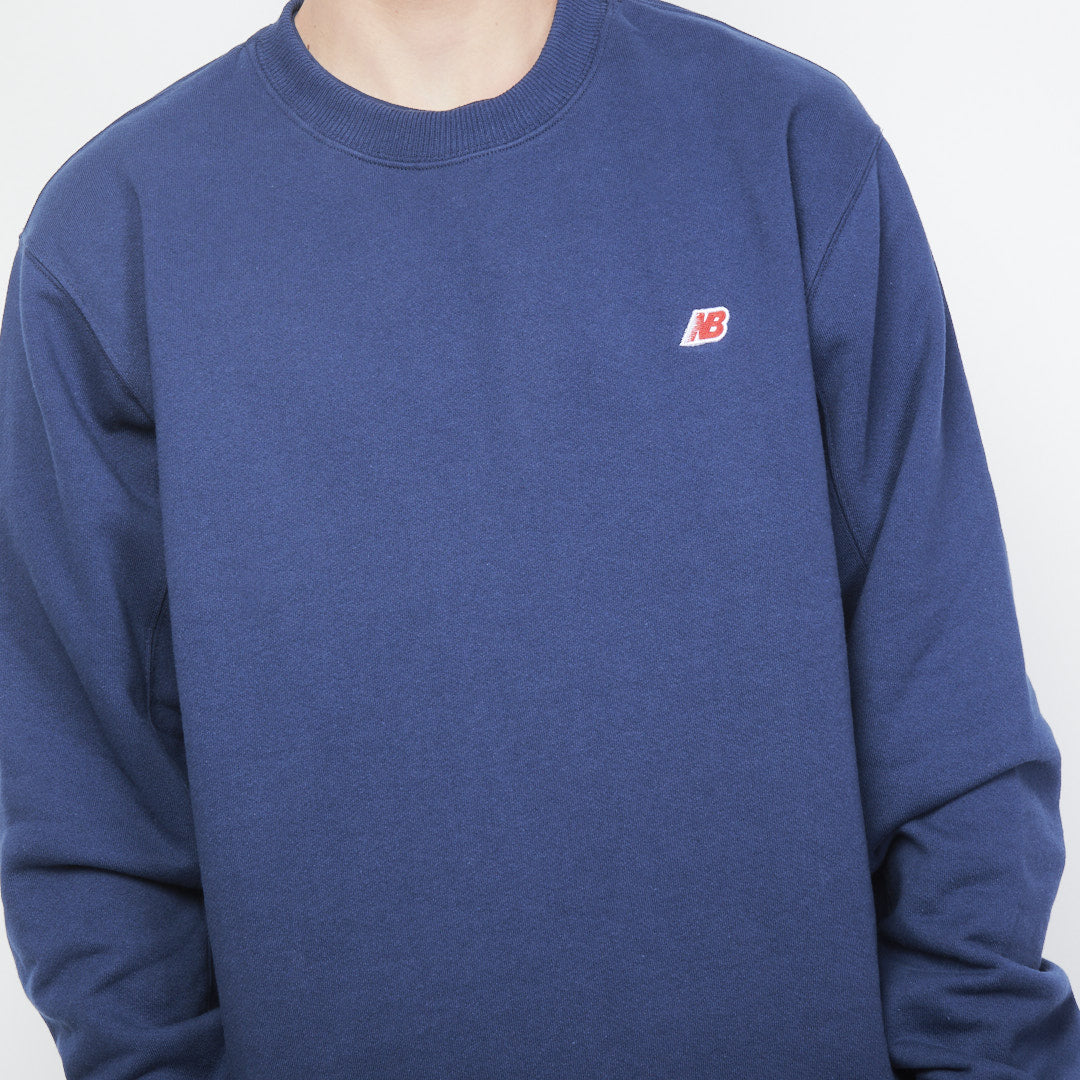 New Balance NB Made in USA Crew Sweatshirt (Navy)