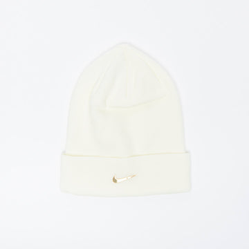 Nike - NSW Beanie Cuffed Swoosh (Sail / Metallic Gold)