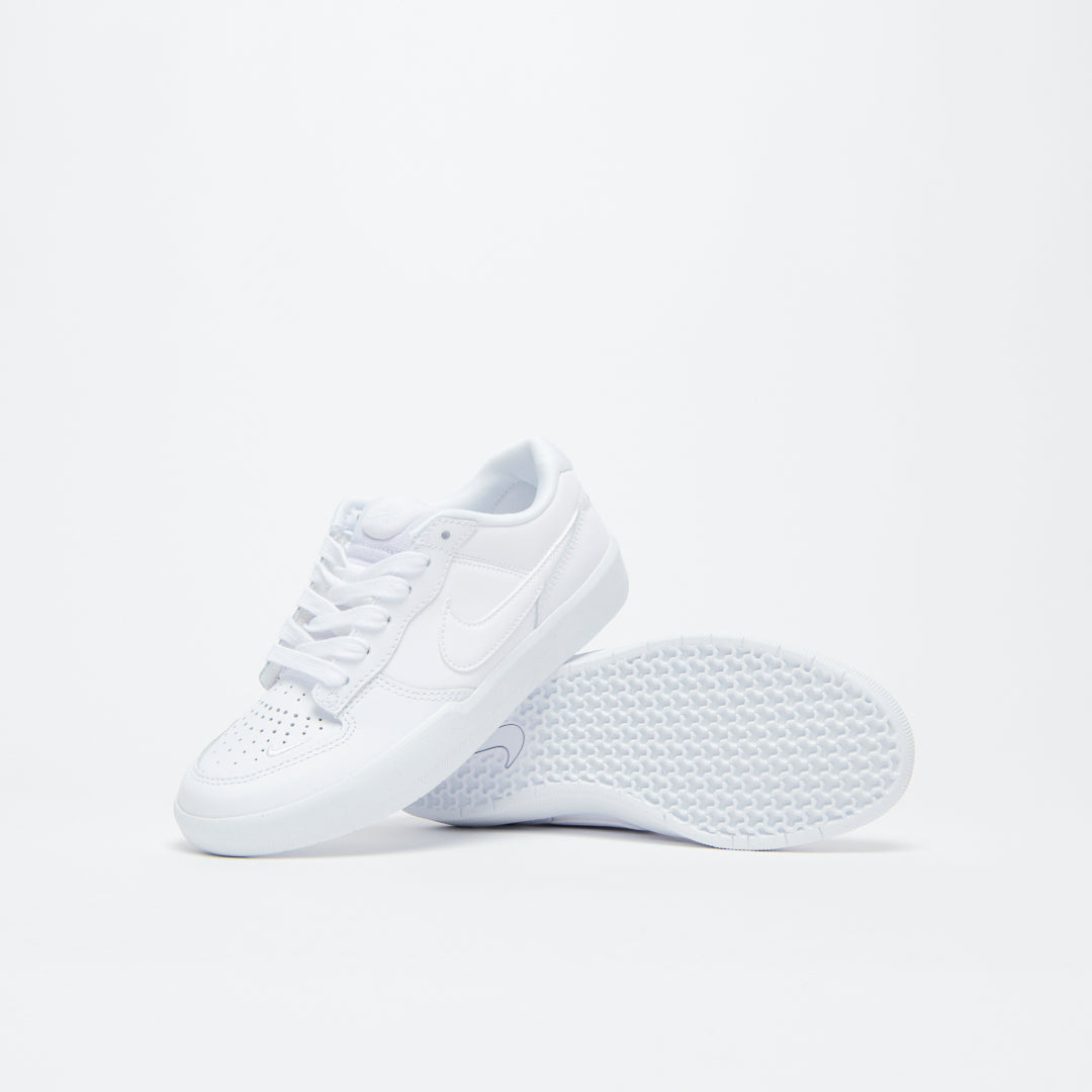 Nike SB Force 58 Premium Leather "Triple White" DH7505-100