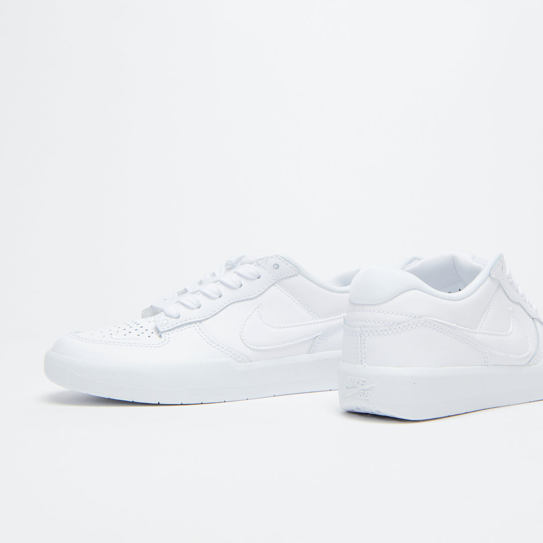 Nike SB Force 58 Premium Leather "Triple White" DH7505-100