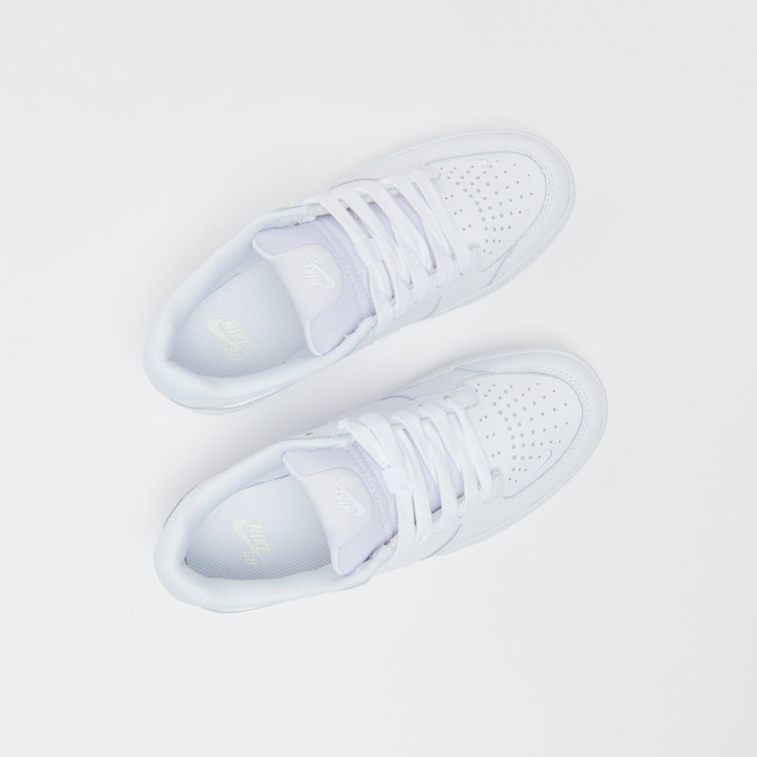Nike SB Force 58 Premium Leather "Triple White" DH7505-100