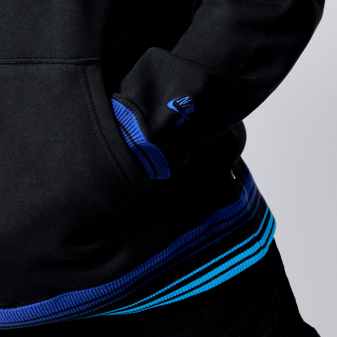 Nike SB Skate Hoodie LBR - Black/Laser Blue