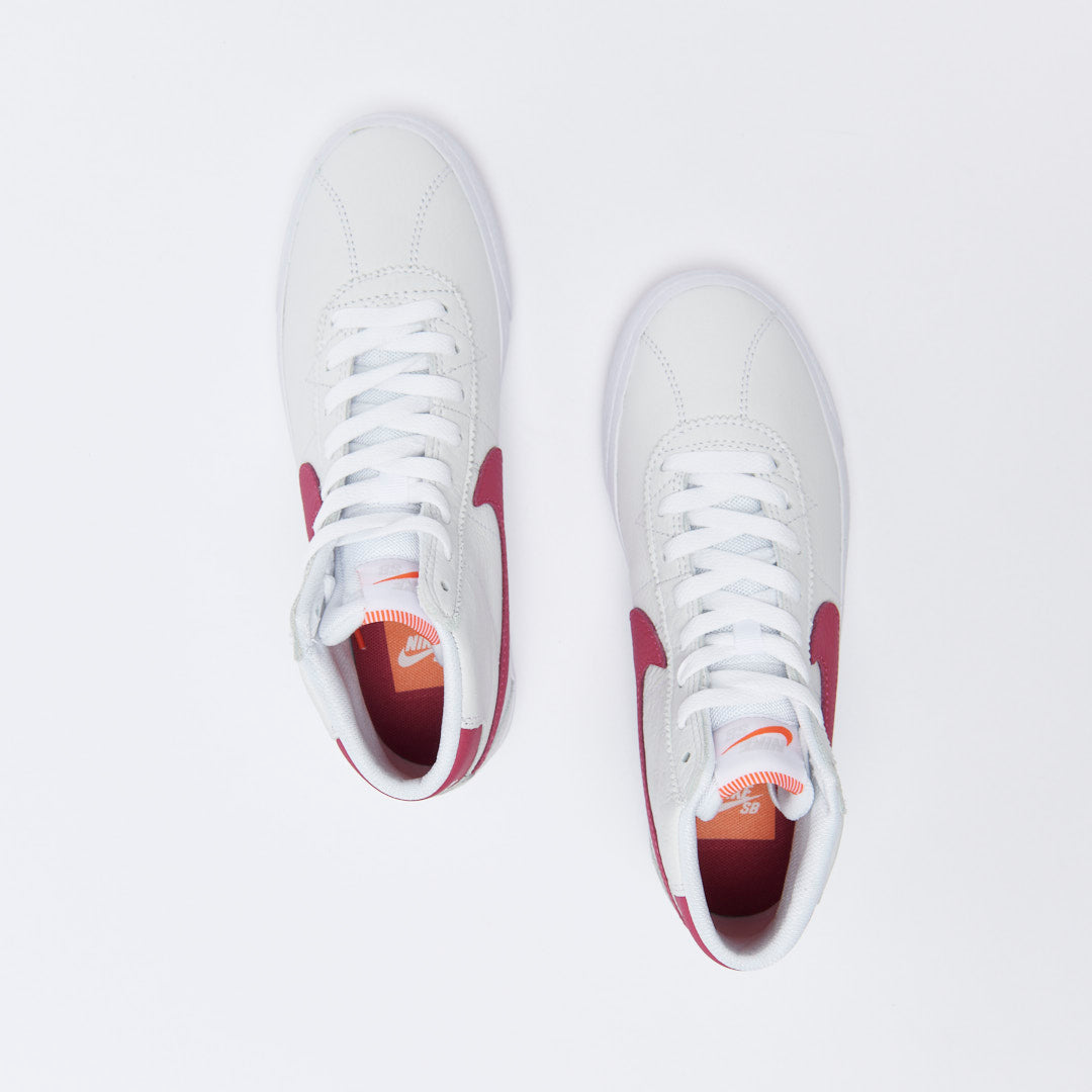Nike SB - Wmns Bruin Hi ISO (White/Sweet Beet)