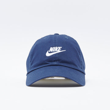 Nike Sportswear - Heritage 86 Futura Washed Cap (Midnight Navy/White)