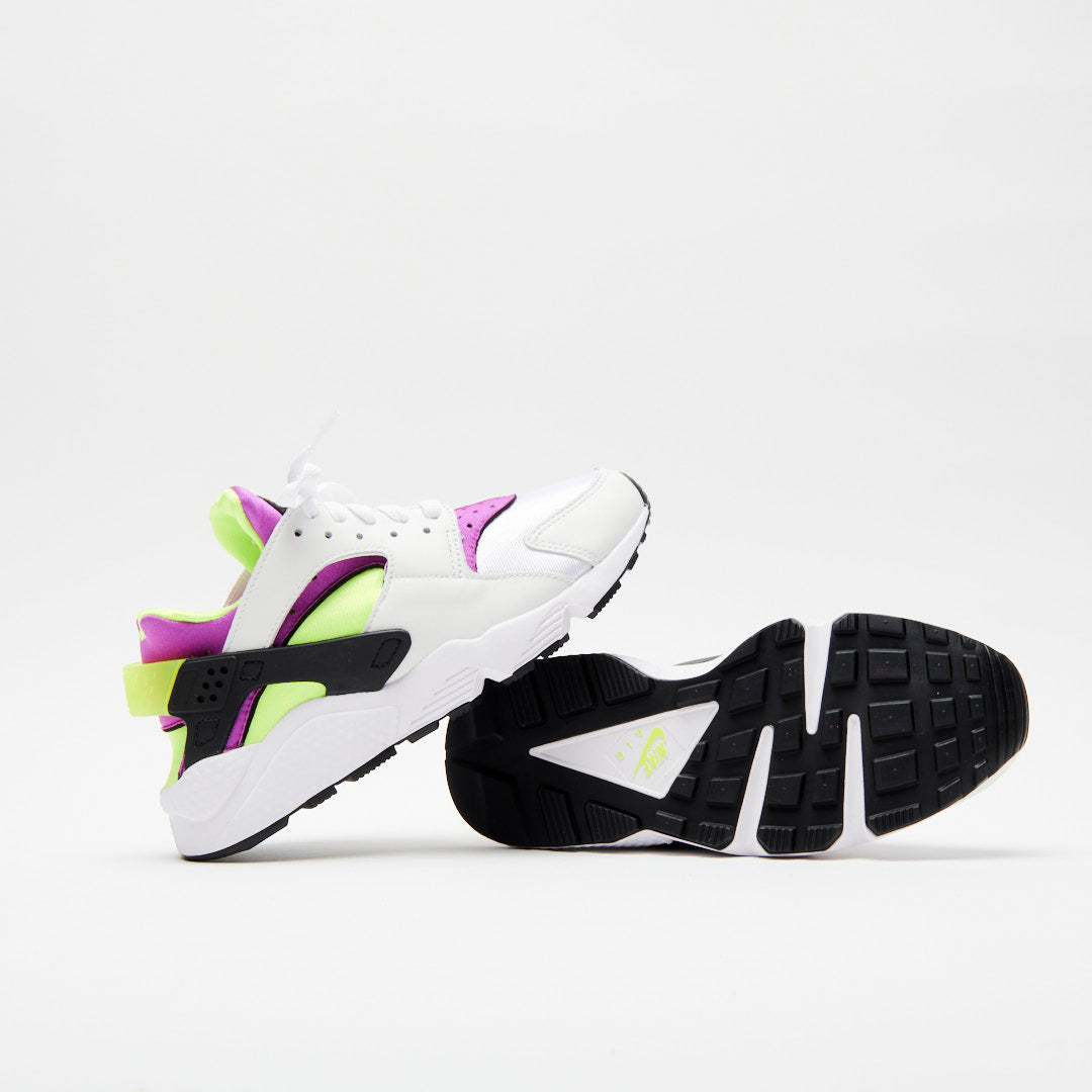 Nike W Air Huarache White/Neon Yellow-Magenta