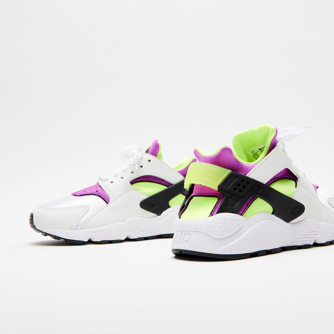 Nike W Air Huarache White/Neon Yellow-Magenta