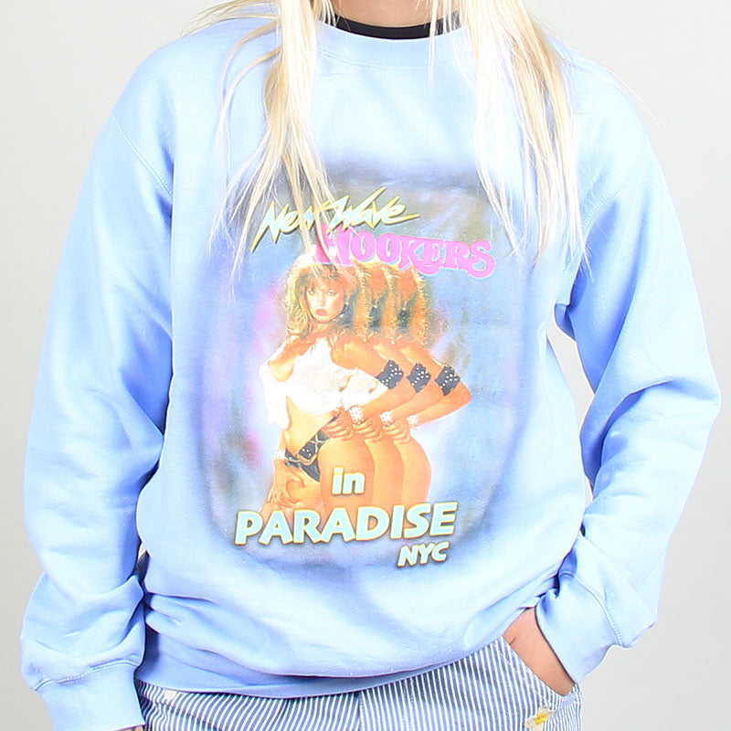 Paradise NYC New Wave Hookers Crew Light Blue