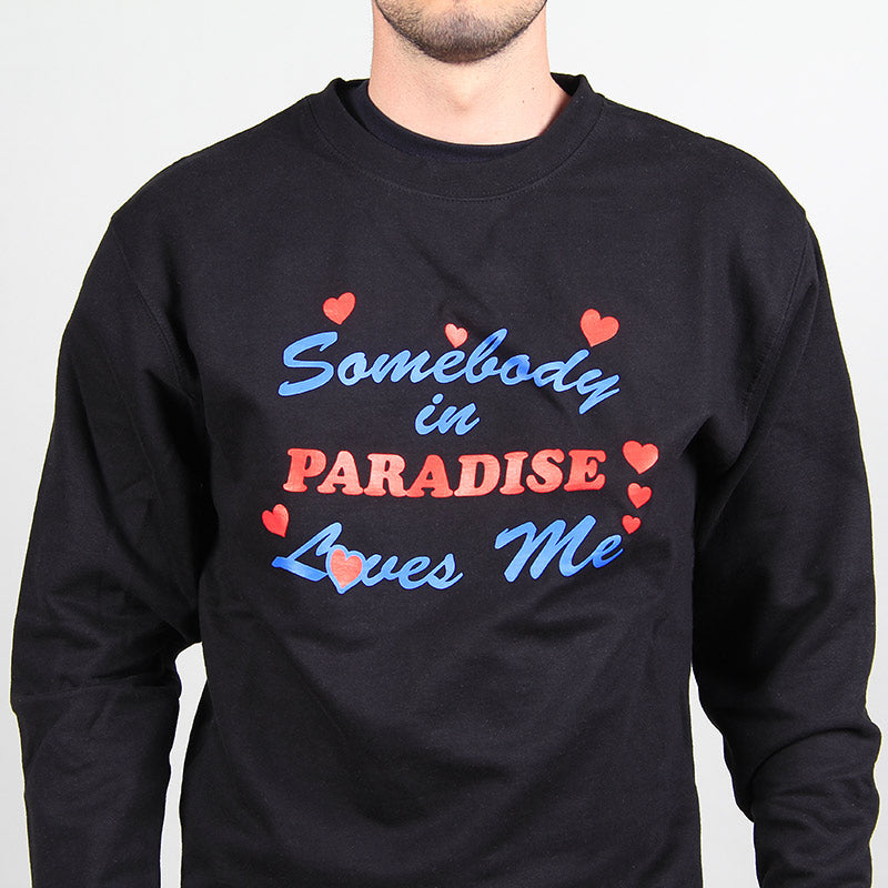 Paradise NYC Somebody Loves Me Crew Black