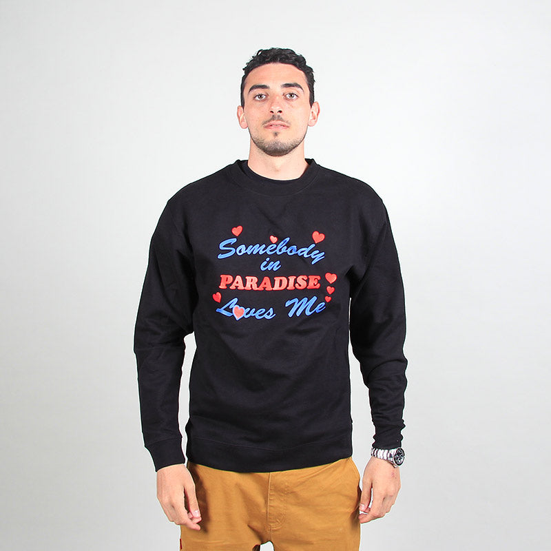 Paradise NYC Somebody Loves Me Crew Black