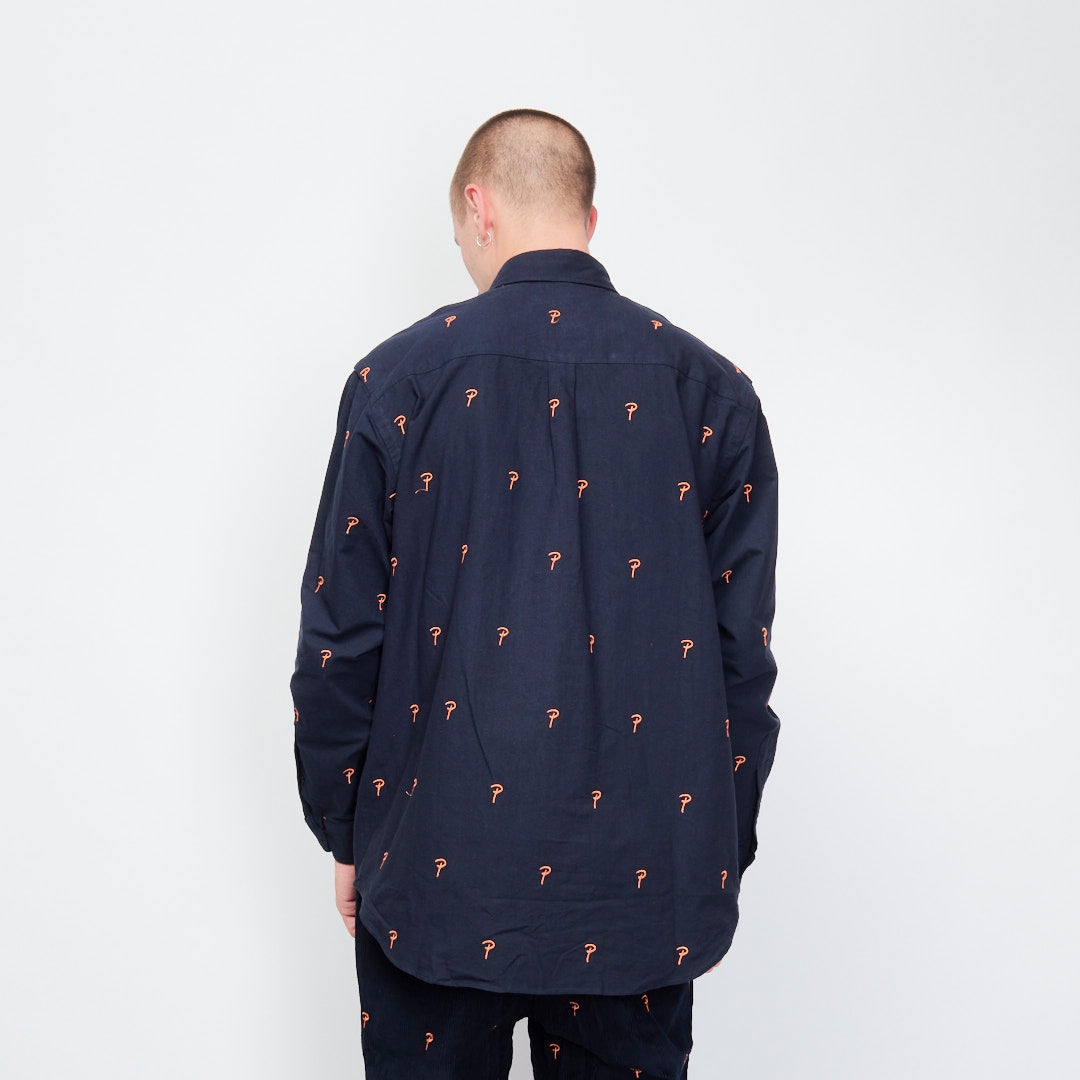 Patta - Oxford Longsleeve Shirt (Evening Blue)